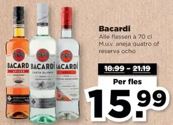 PLUS Bacardi 70 cl aanbieding