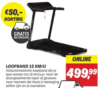 Dekamarkt LOOPBAND 12 KM/U aanbieding