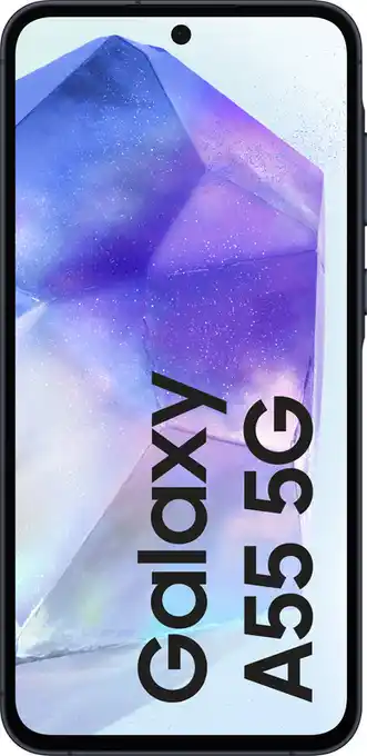 Coolblue Samsung Galaxy A55 128GB Donkerblauw 5G + Accessoirepakket aanbieding