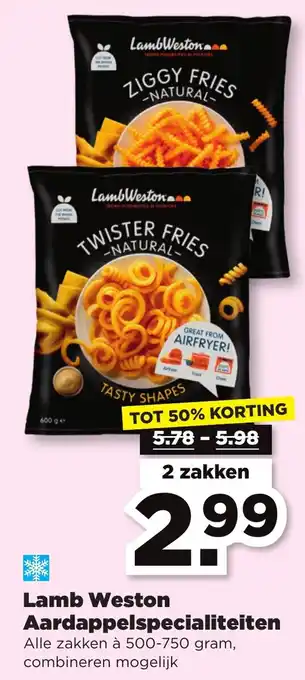 PLUS Lamb weston aardappelspecialiteiten aanbieding