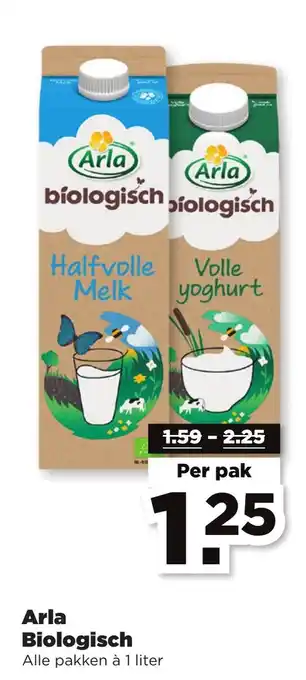 PLUS Arla biologisch per pak aanbieding