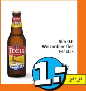 Albert Heijn 0.0 Weizenbier fles Per stuk aanbieding