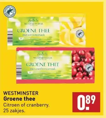 ALDI WESTMINSTER Groene thee aanbieding