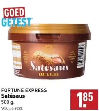 ALDI FORTUNE EXPRESS Satésaus 500g aanbieding