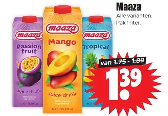 Dirk Maaza pak 1 liter aanbieding