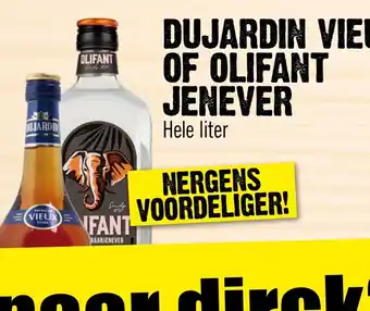 Dirk DUJARDIN VIEUX OF OLIFANT JENEVER aanbieding