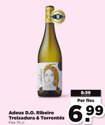 PLUS Adeus D.O. Ribeiro Treixadura & Torrontés fles 75 cl aanbieding