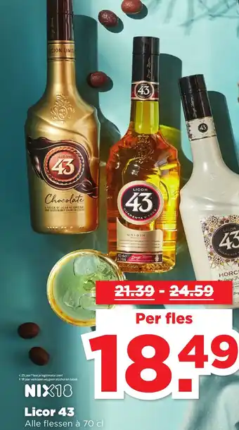 PLUS Licor 43 alle flessen a 70 cl aanbieding