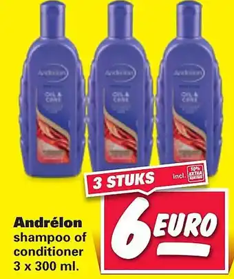 Nettorama Andrélon 300ml aanbieding