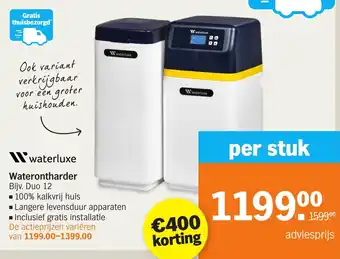 Albert Heijn waterluxe Waterontharder aanbieding