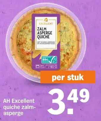 Albert Heijn Excellent quiche zalm asperge aanbieding