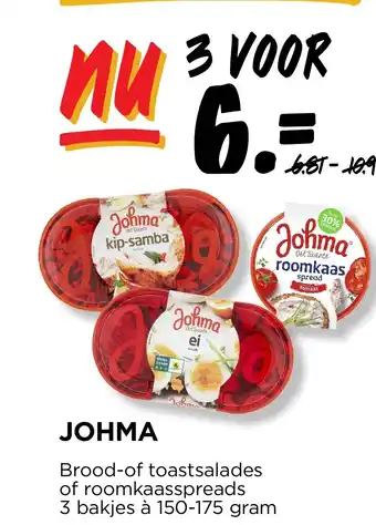 Jumbo JOHMA 3 bakjes a 150-175 gram aanbieding