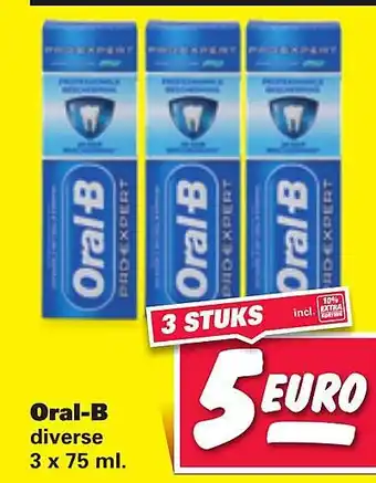 Nettorama Oral-B 75ml aanbieding