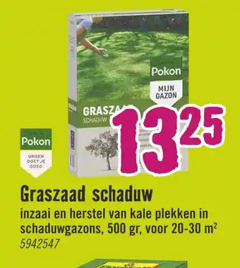 Hornbach Graszaad schaduw aanbieding