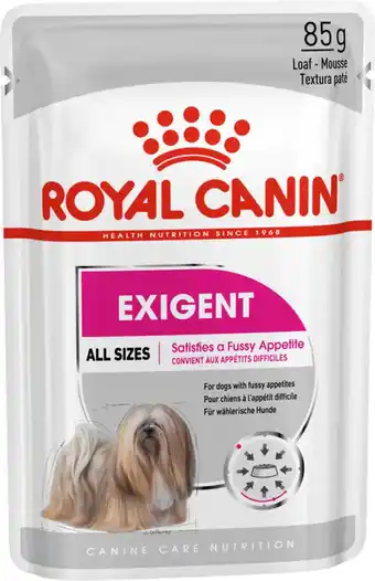 Intratuin Royal Canin natvoer Canine Care Nutrition exigent 85 g 12 stuks aanbieding