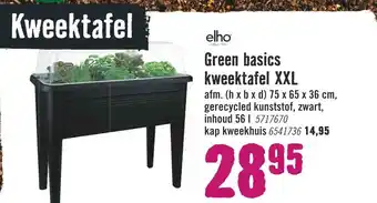 Hornbach Green basics kweektafel XXL aanbieding