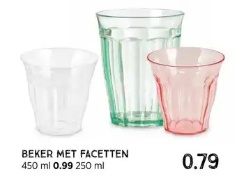 Xenos Beker met facetten aanbieding