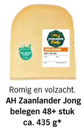 Albert Heijn Zaanlander Jong belegen 48+ stuk ca. 435 g aanbieding