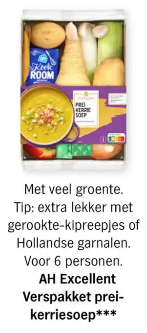 Albert Heijn Excellent Verspakket prei kerriesoep aanbieding