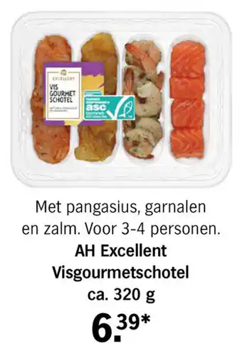 Albert Heijn Excellent Visgourmetschotel ca. 320 g aanbieding