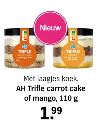 Albert Heijn Trifle carrot cake of mango, 110 g aanbieding