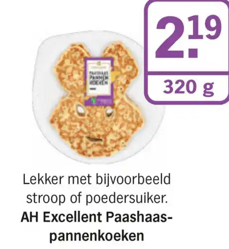 Albert Heijn Excellent Paashaas Pannenkoeken 320 g aanbieding