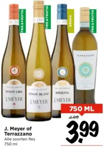 Vomar Voordeelmarkt J. Meyer of Terrazzano  750 ml aanbieding