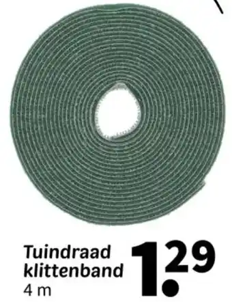 Wibra Tuindraad klittenband 4m aanbieding