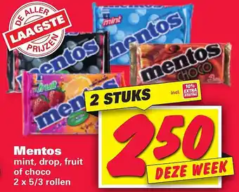 Nettorama Mentos aanbieding