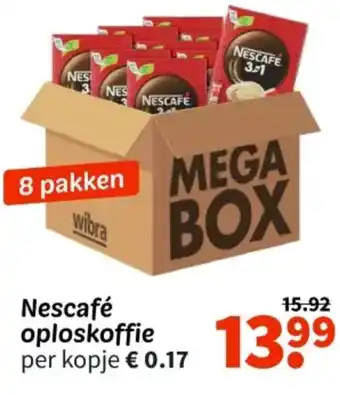 Wibra Nescafé oploskoffie aanbieding