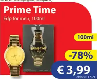 Die Grenze Prime Time Edp for men, 100ml aanbieding