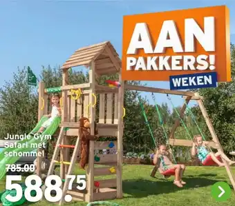 GAMMA Jungle Gym Safari met schommel aanbieding