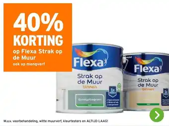 GAMMA op Flexa Strak op de Muur ook op mengverf aanbieding