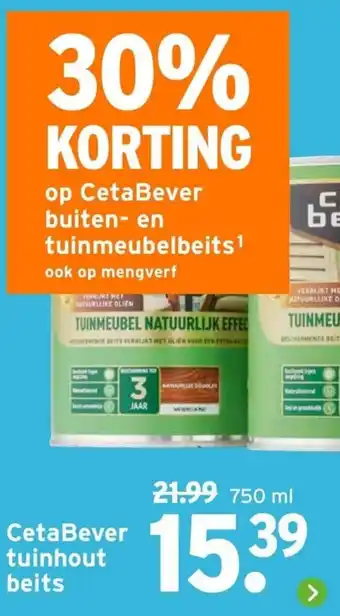 GAMMA CetaBever tuinhout beits 750ml aanbieding