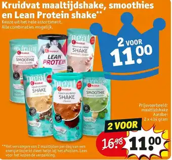 Kruidvat Kruidvat maaltijdshake, smoothie en Lean Protein shake aanbieding