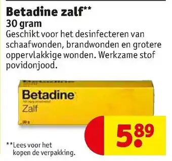 Kruidvat Betadine zalf 30g aanbieding