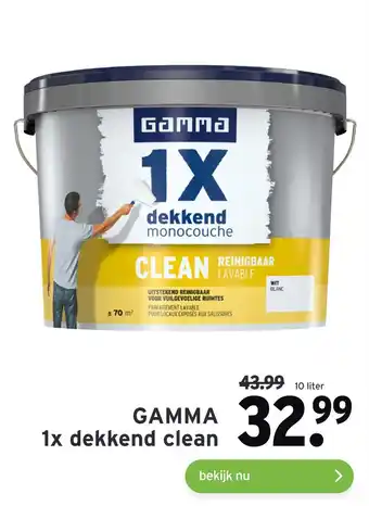 GAMMA GAMMA 1x dekkend clean aanbieding