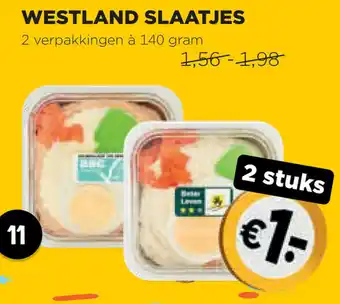 Jumbo Westland slaatjes 140g aanbieding