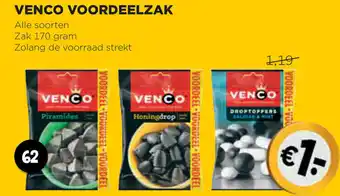 Jumbo Venco voordeelzak 170g aanbieding