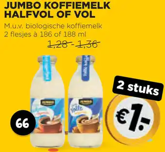 Jumbo Koffiemelk Halfvol of vol aanbieding