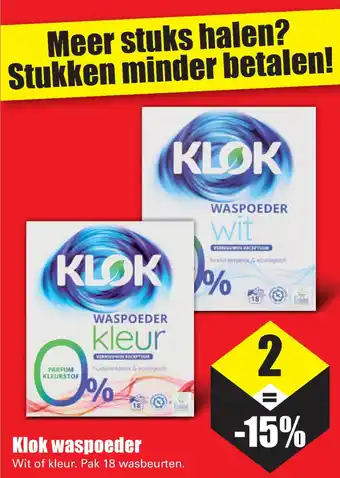 Dirk Klok waspoeder aanbieding