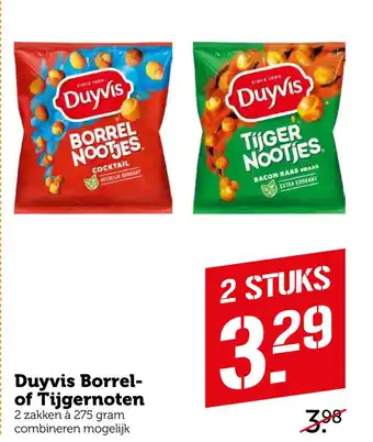 Coop Duyvis borrel- of tijgernoten 275gram aanbieding