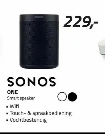 Obbink Sonos One Smart speaker aanbieding