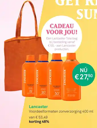 Mooi parfumerie Lancaster Voordeelformaten zonverzorging 400 ml aanbieding