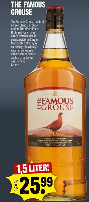 Dirck 3 the Famouse Grouse 1,5L aanbieding