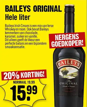 Dirck 3 Baileys Original aanbieding