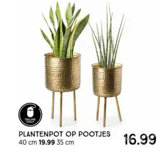 Xenos Plantenpot op pootjes aanbieding