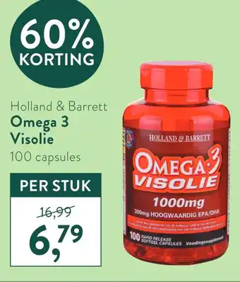 Holland & Barrett omega 3 visolie aanbieding