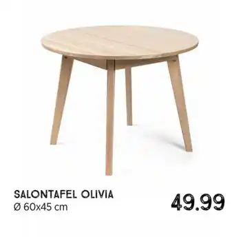 Xenos Salontafel Olivia 60 x 45cm aanbieding