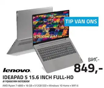 Obbink Lenovo deapad 5 15.6 inch full-hd aanbieding